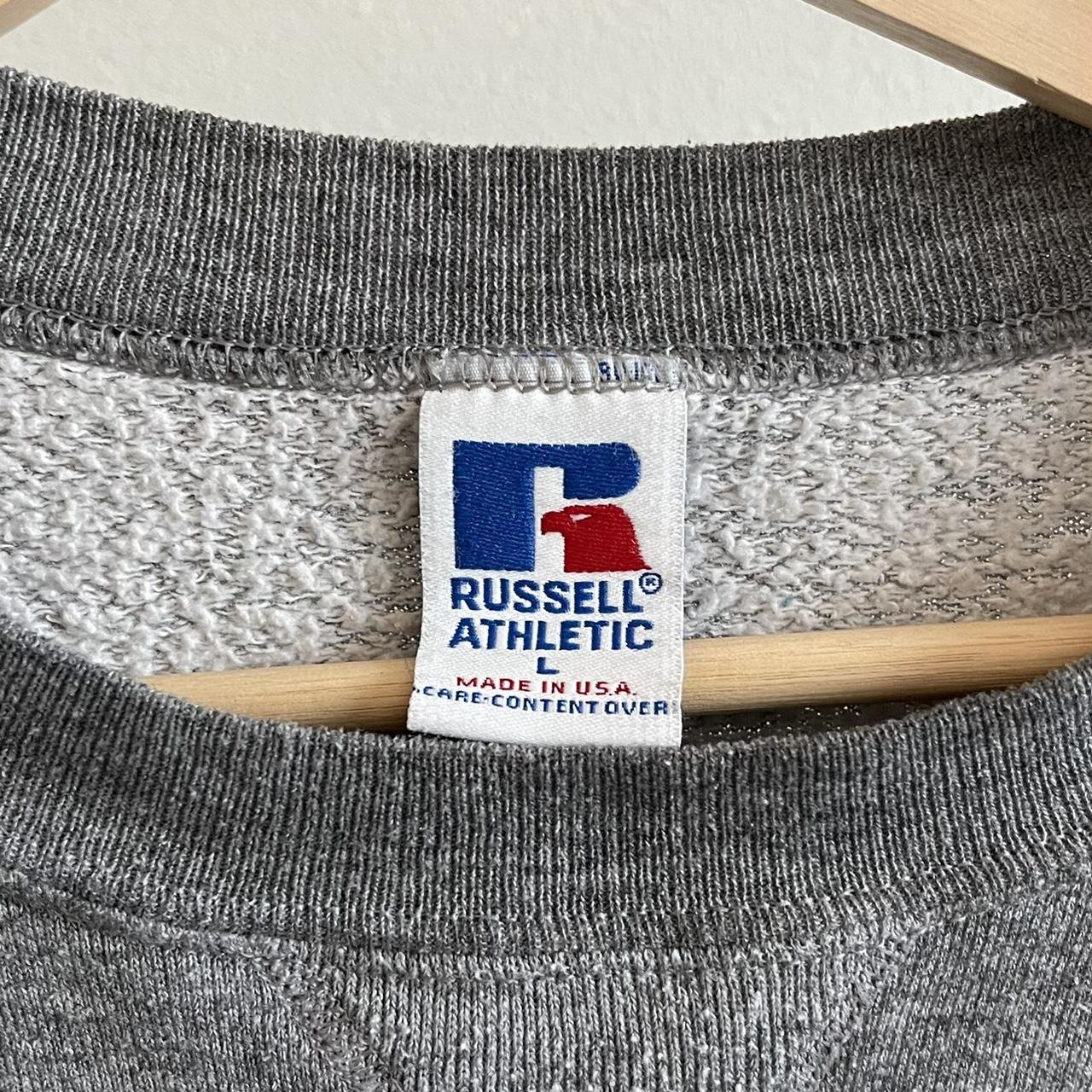 Russell Athletic Men's Grey and Blue Sweatshirt (3)