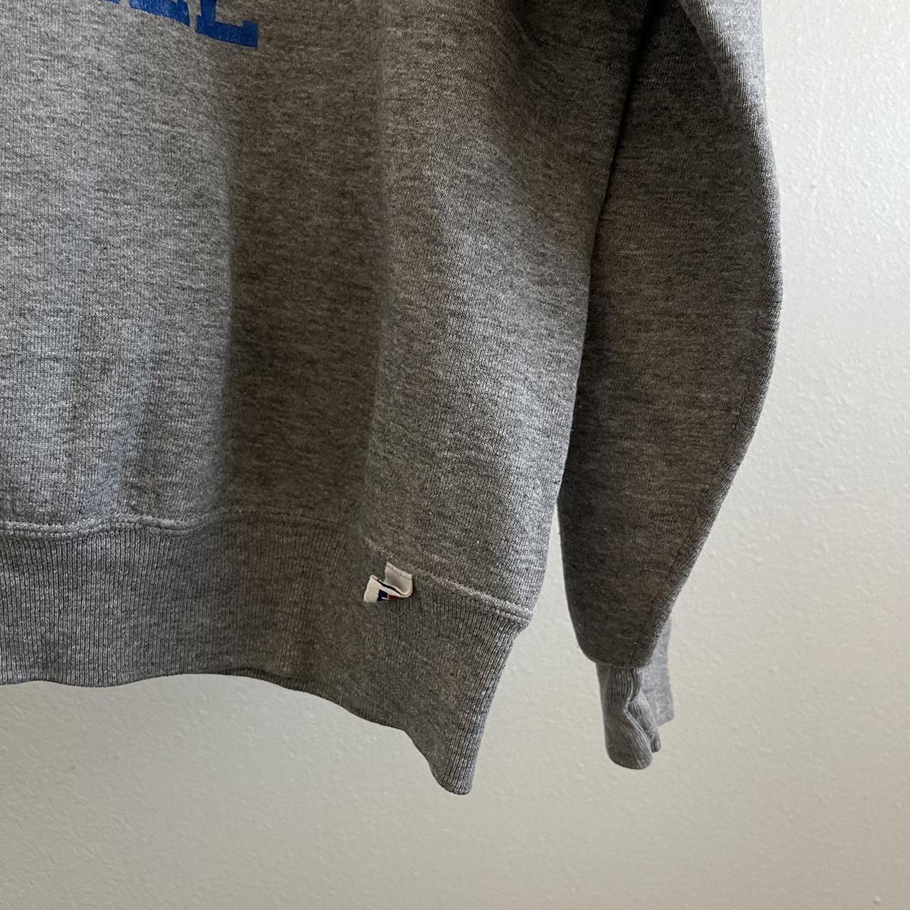 Russell Athletic Men's Grey and Blue Sweatshirt (4)