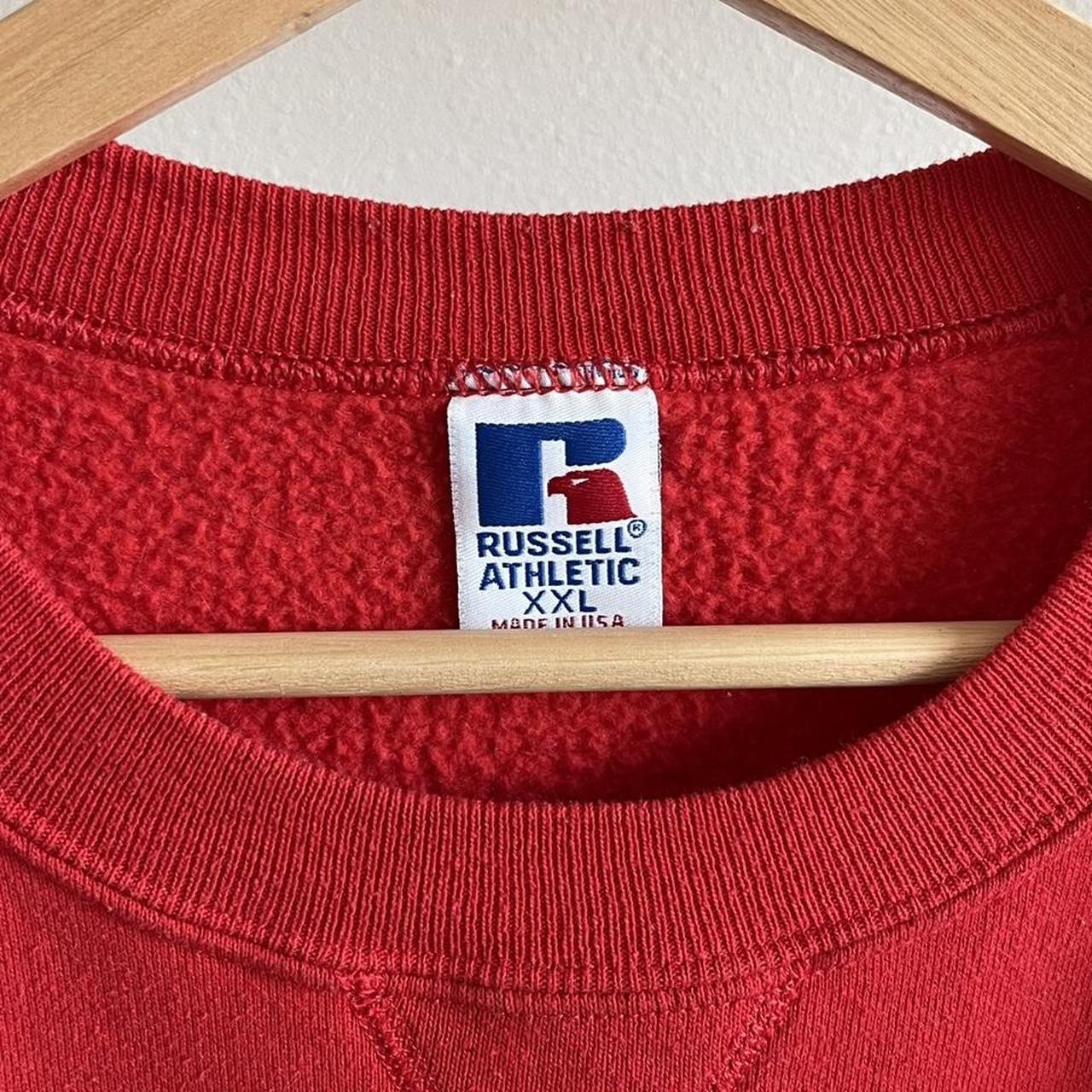 Russell Athletic Men's Red and Yellow Sweatshirt (2)