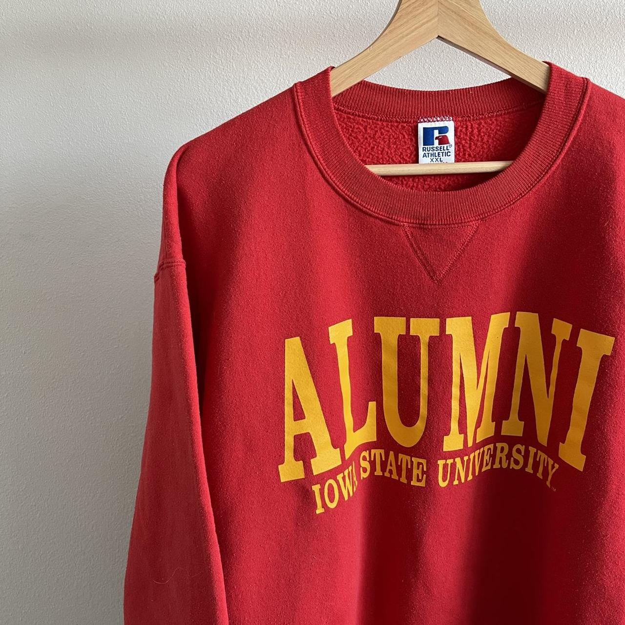 Russell Athletic Men's Red and Yellow Sweatshirt (3)