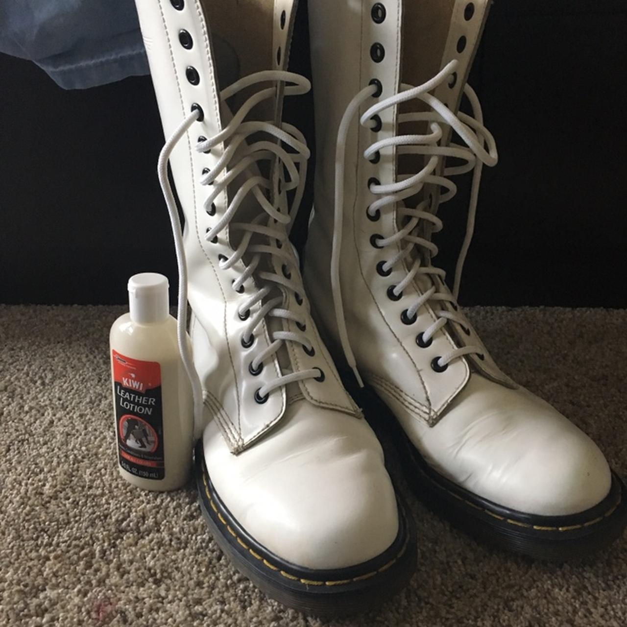 Tall white hot sale doc martens