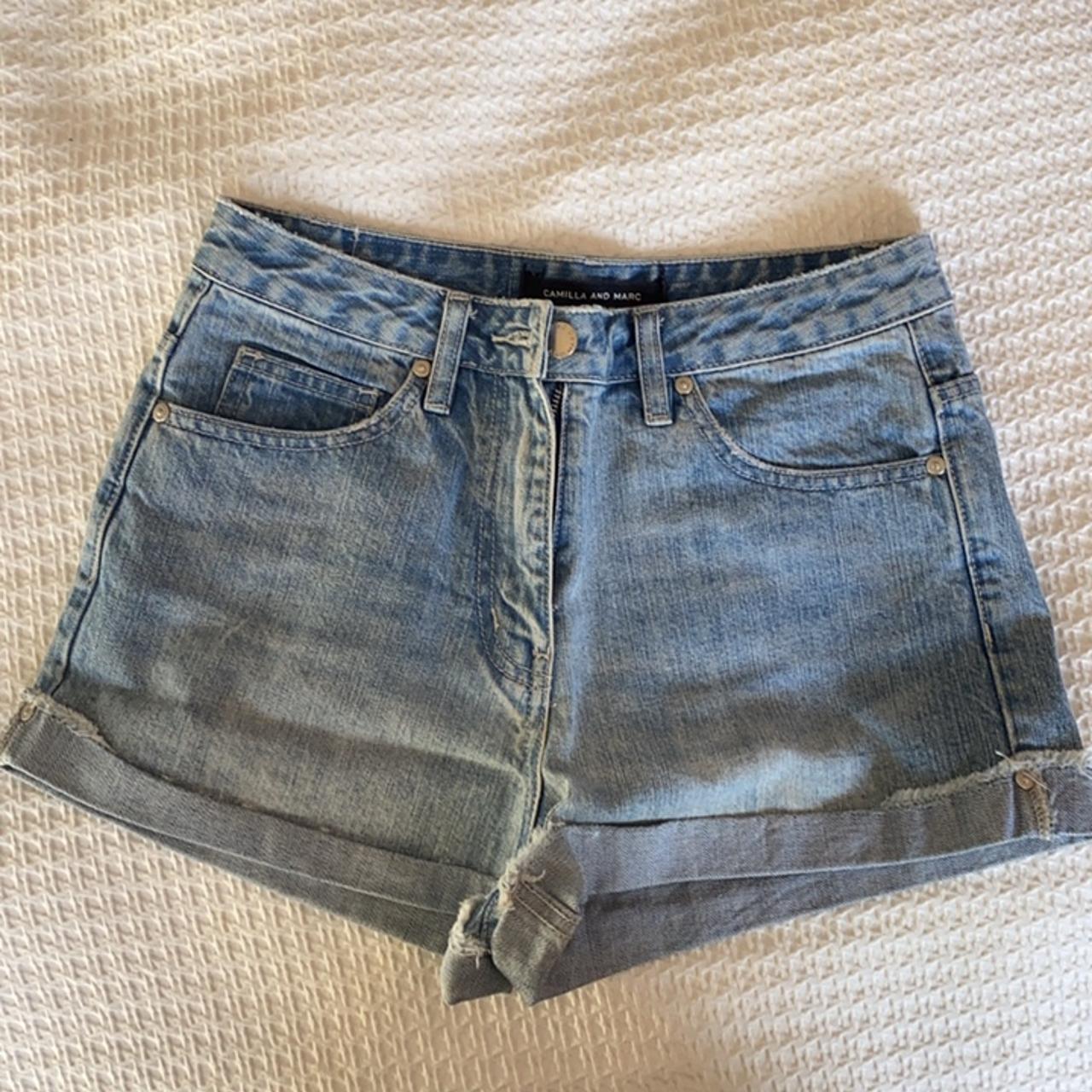 Camilla and Marc denim short Worn once, in perfect... - Depop