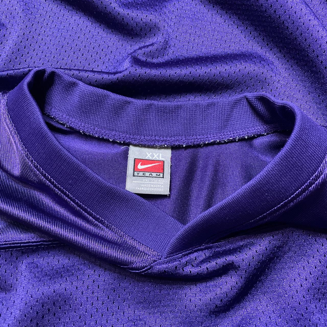 Vintage Nike team blank purple football jersey Sz... - Depop