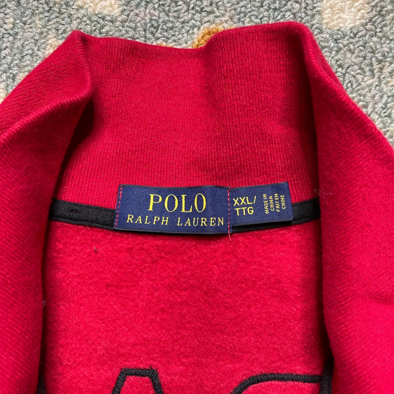 Polo Ralph Lauren Spain track and field black red... - Depop