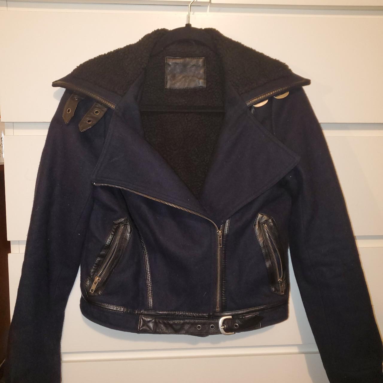 sherpa lined motorcycle jacket