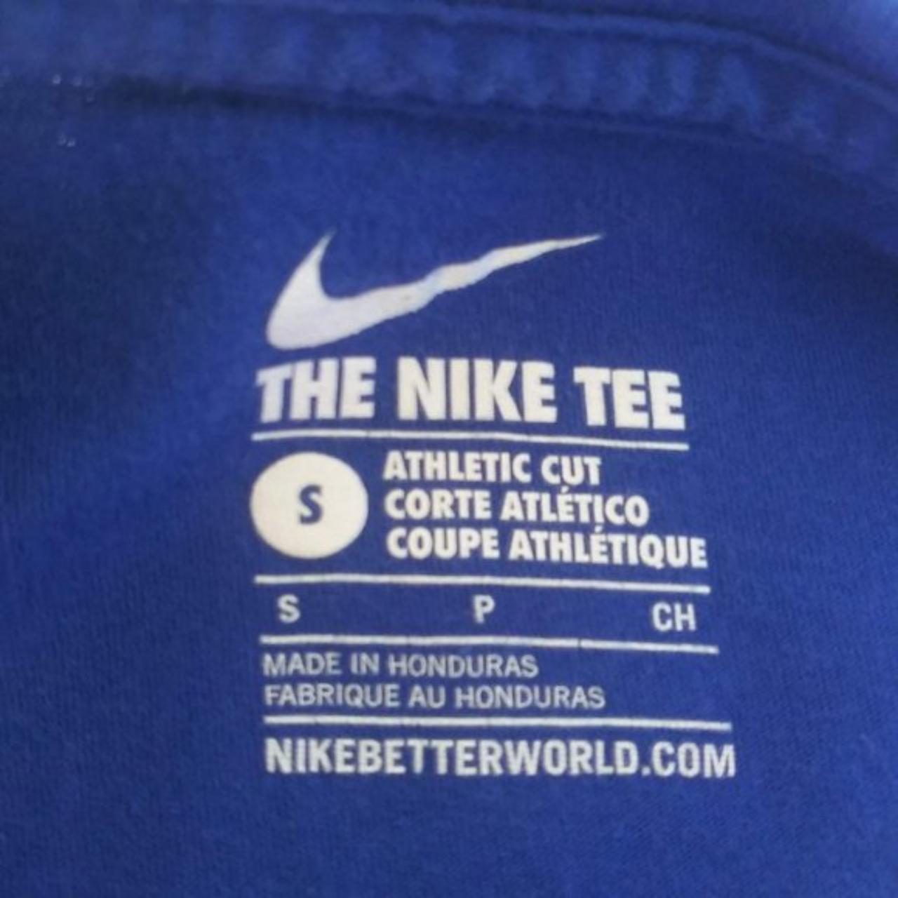 Nike Royal Blue Tee Shirt Very good preowned... - Depop