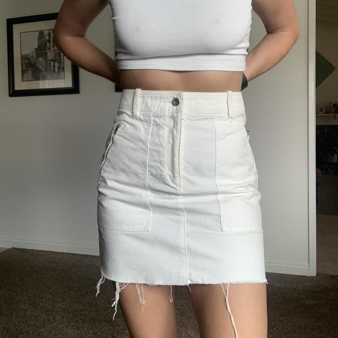 White denim 2024 skirt size 4