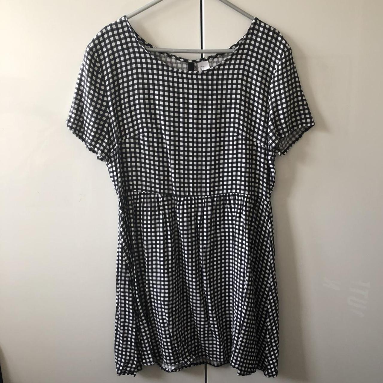 H&M Women's Black and White Dress | Depop