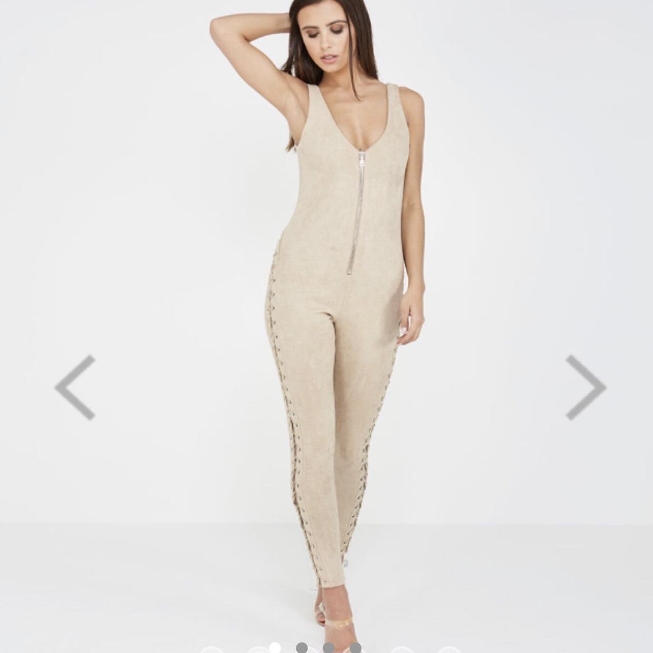 Suede jumpsuit 2024