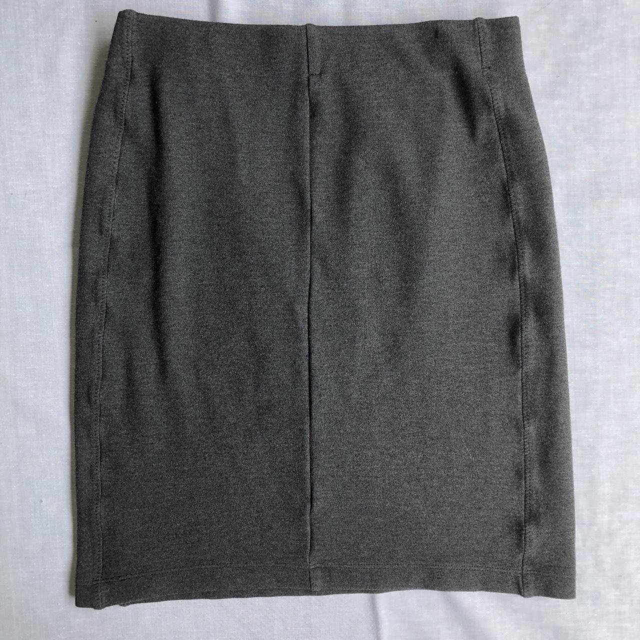 Grey Uniqlo Skirt A winter staple, but can be worn... - Depop