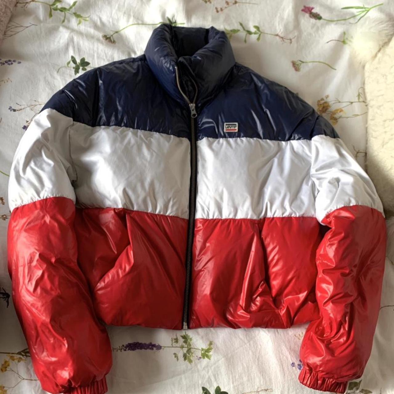 levi's cropped puffer jacket