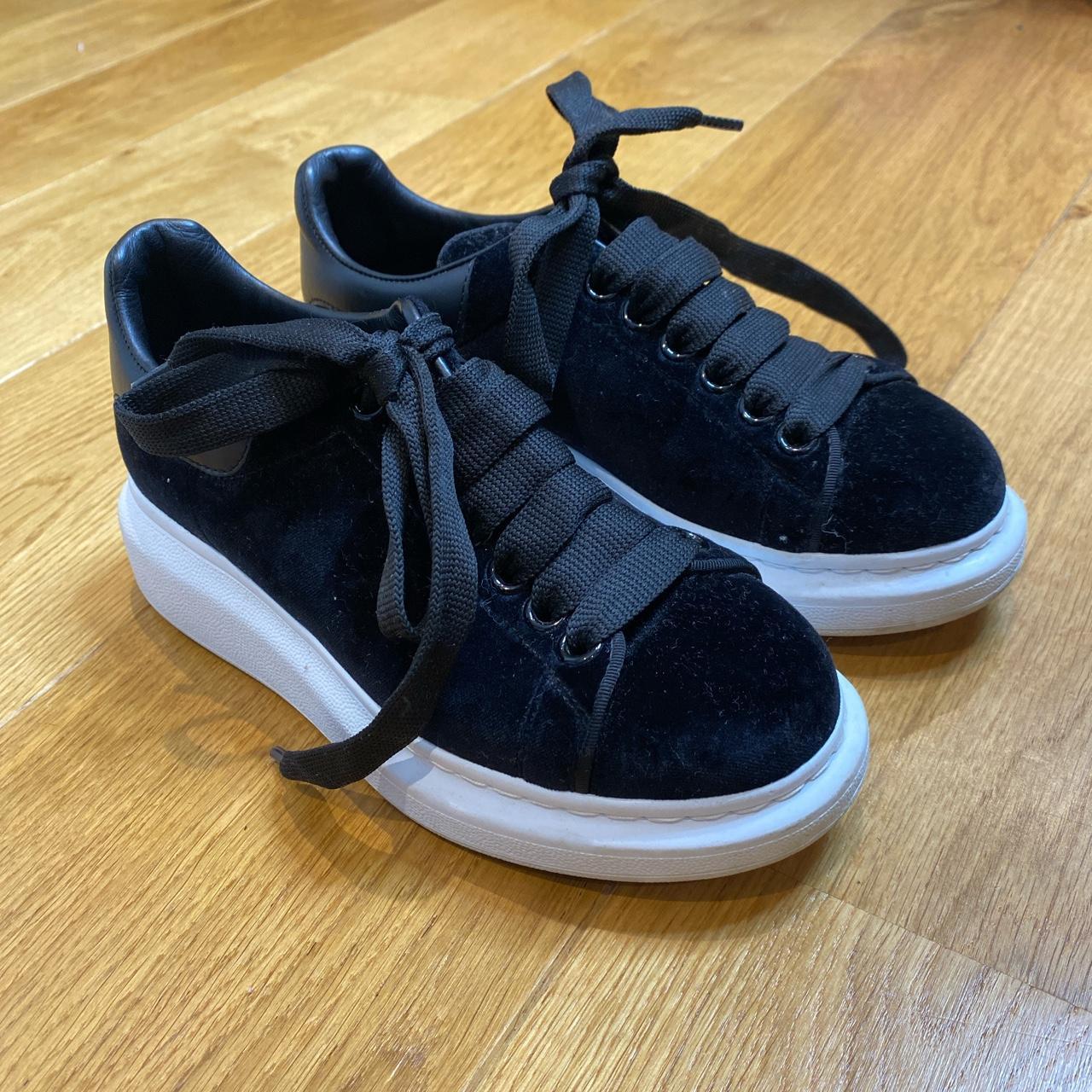 Black velvet clearance alexander mcqueen trainers