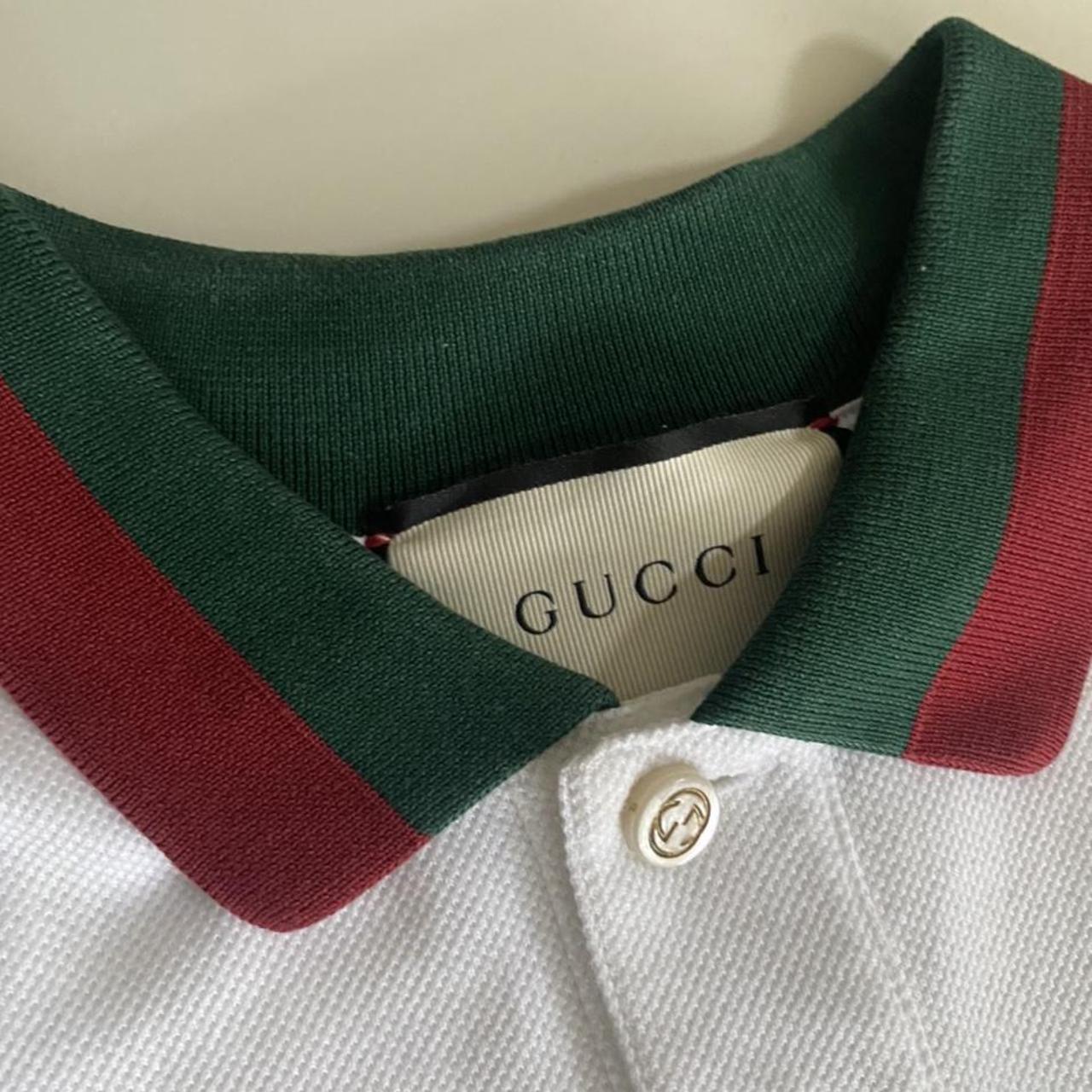 Gucci Men's White Polo-shirts | Depop