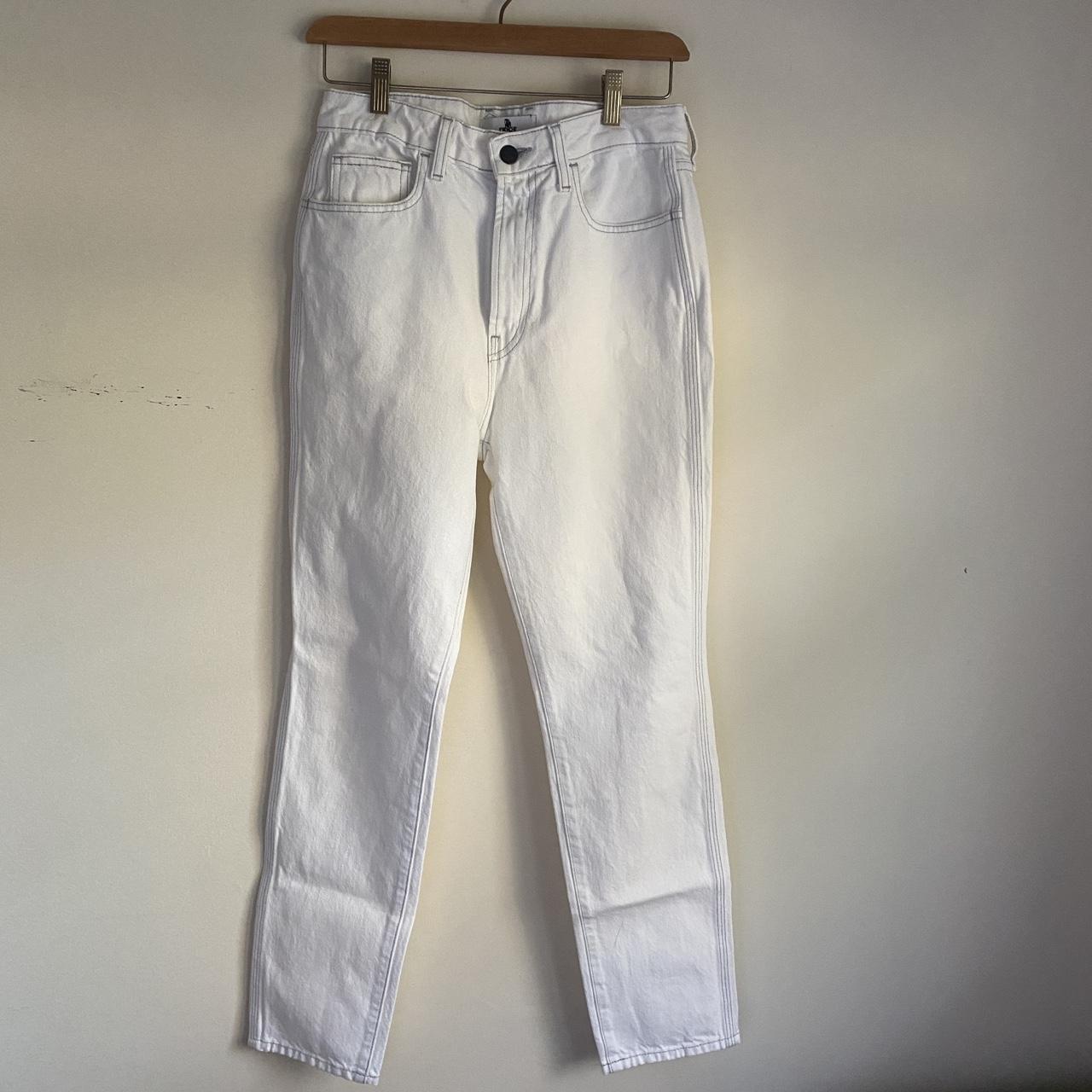 Jordache Stoned White Vintage Crop Jeans. High... - Depop