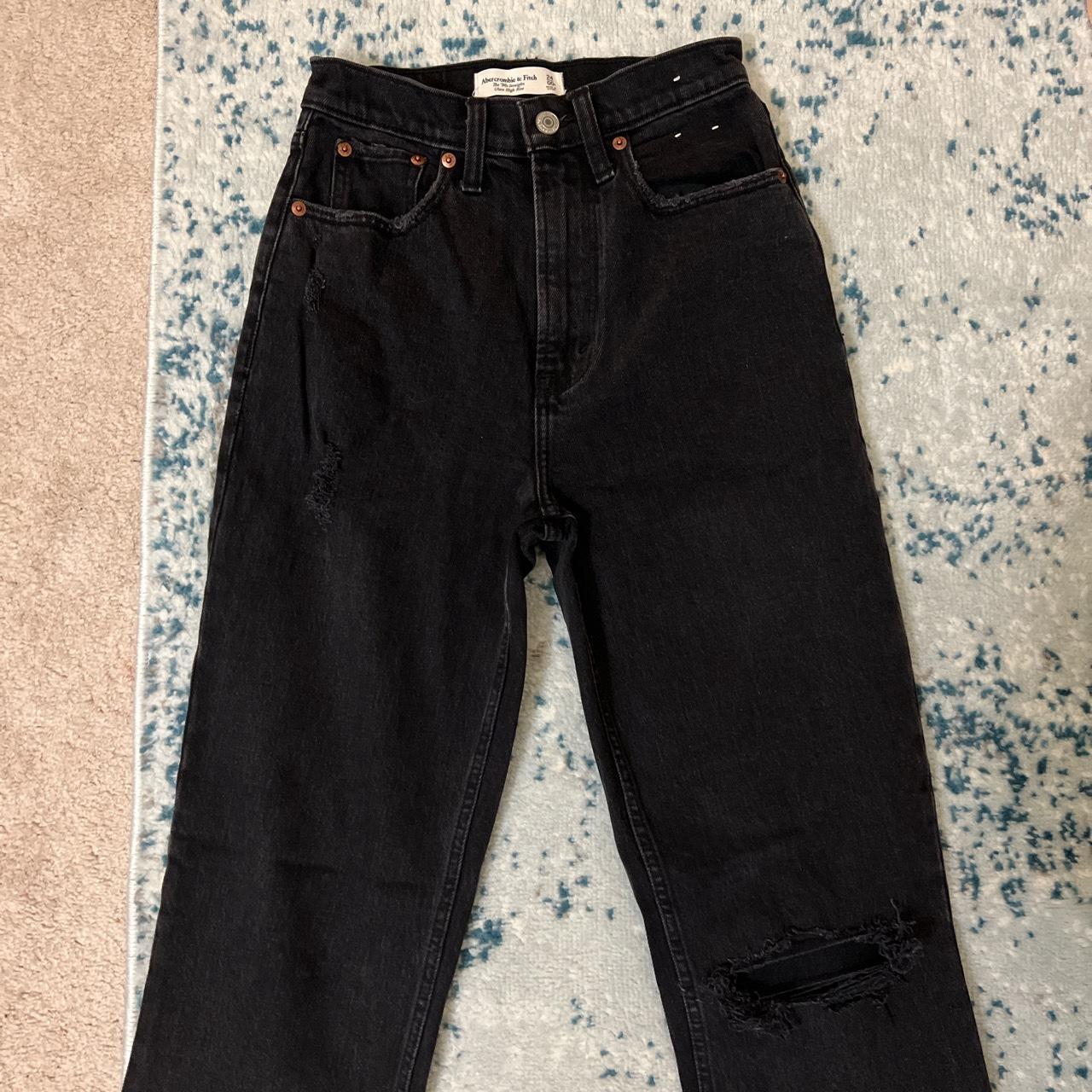 Abercrombie Ultra High Rise 90s Straight Jean in... - Depop