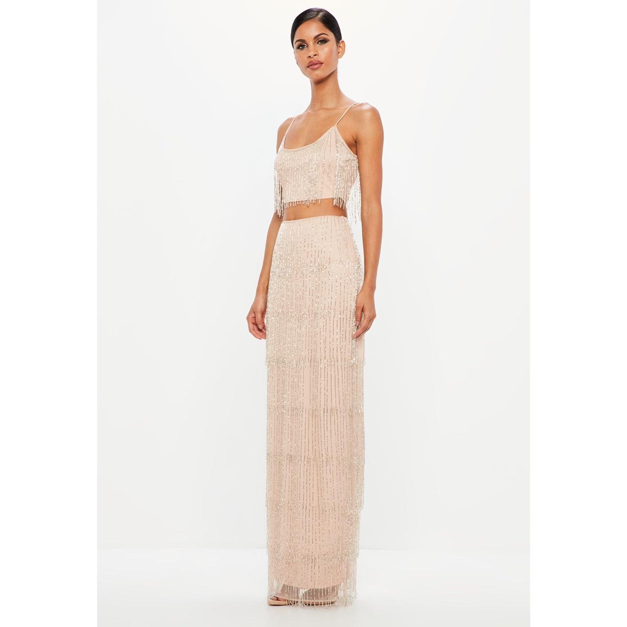 Missguided Peace Love Matching Fringe Top Depop