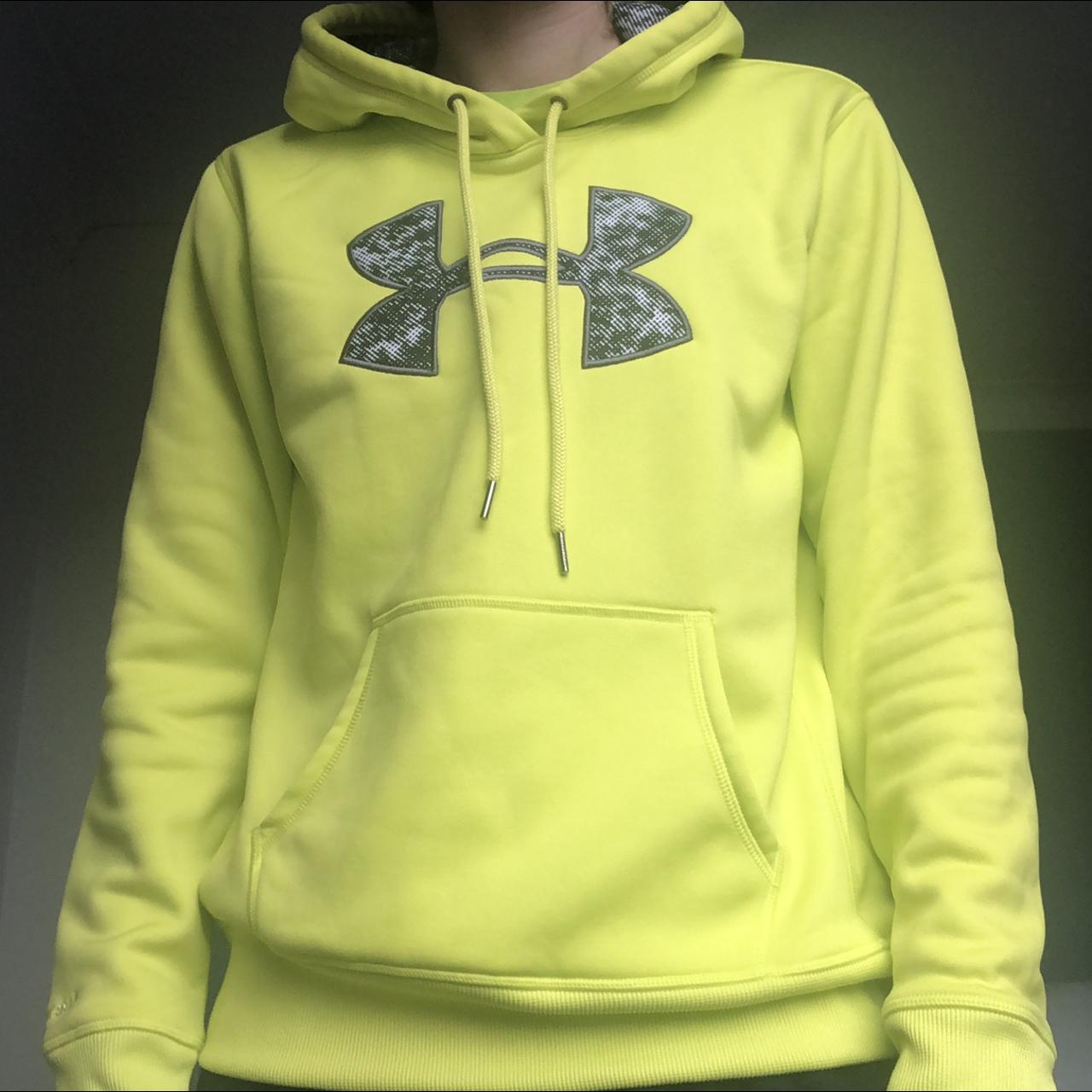 Under armour neon on sale yellow hoodie