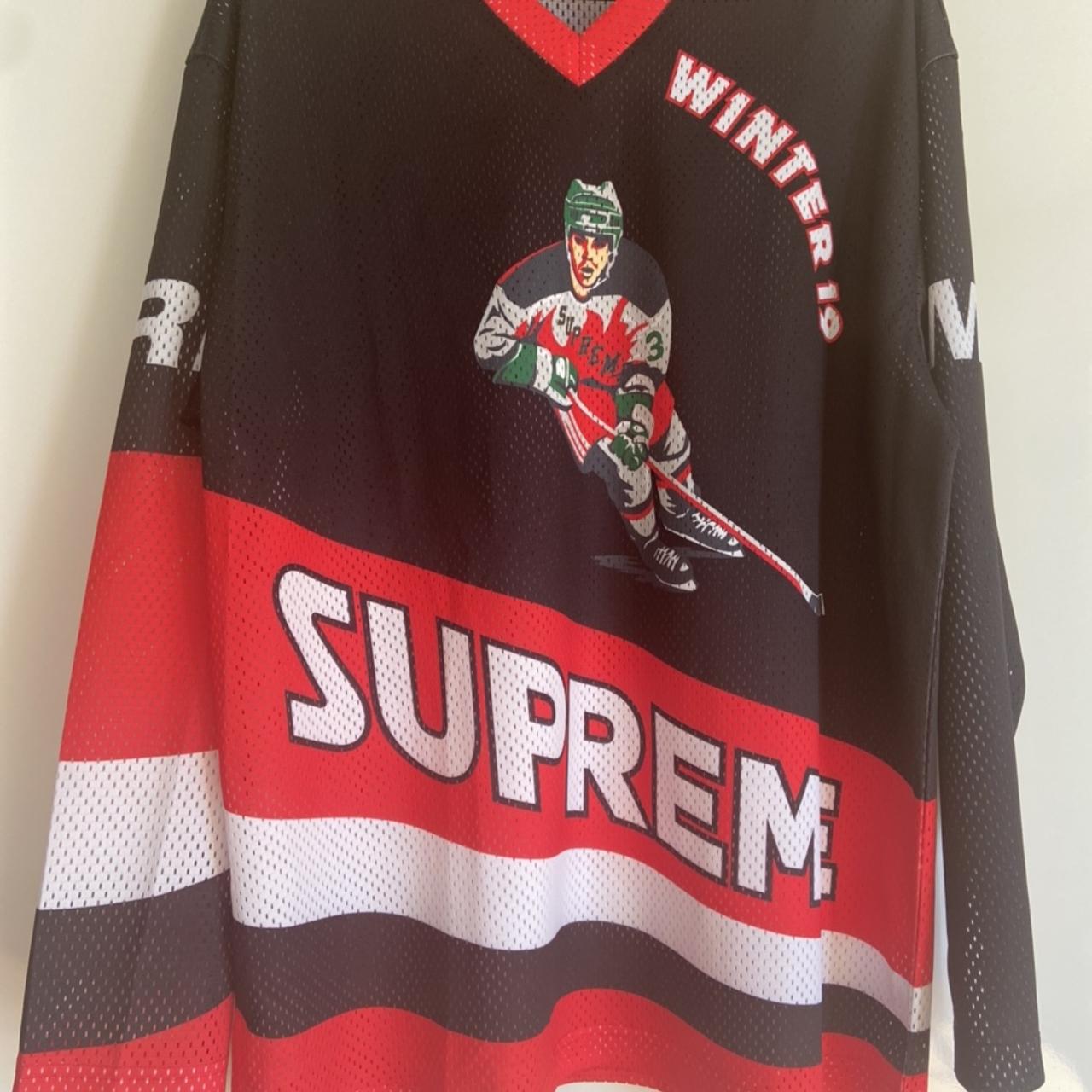 Supreme crossover hockey jersey. Never been worn - Depop