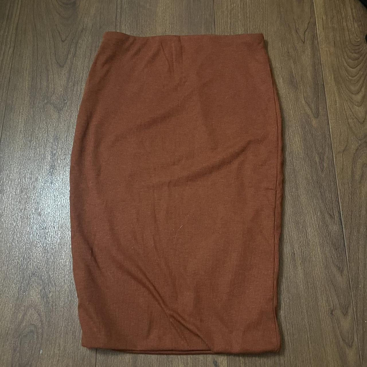 Iris Los Angeles Women's Orange and Brown Skirt
