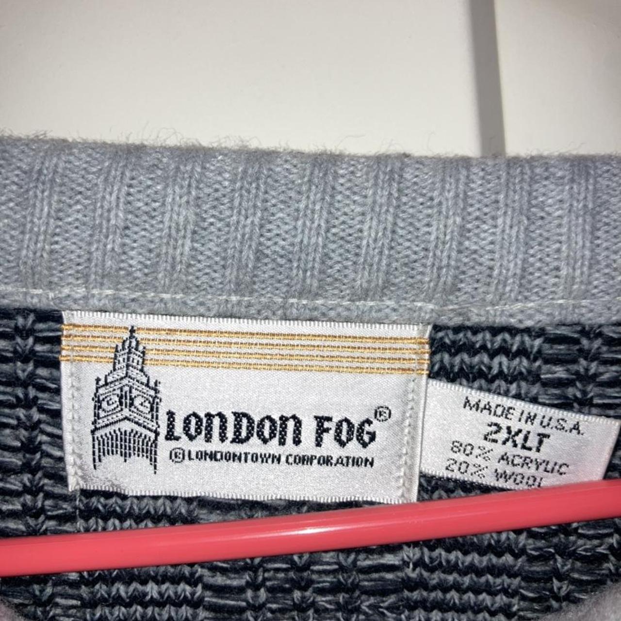 London Fog Men's Black and Grey Jumper (3)