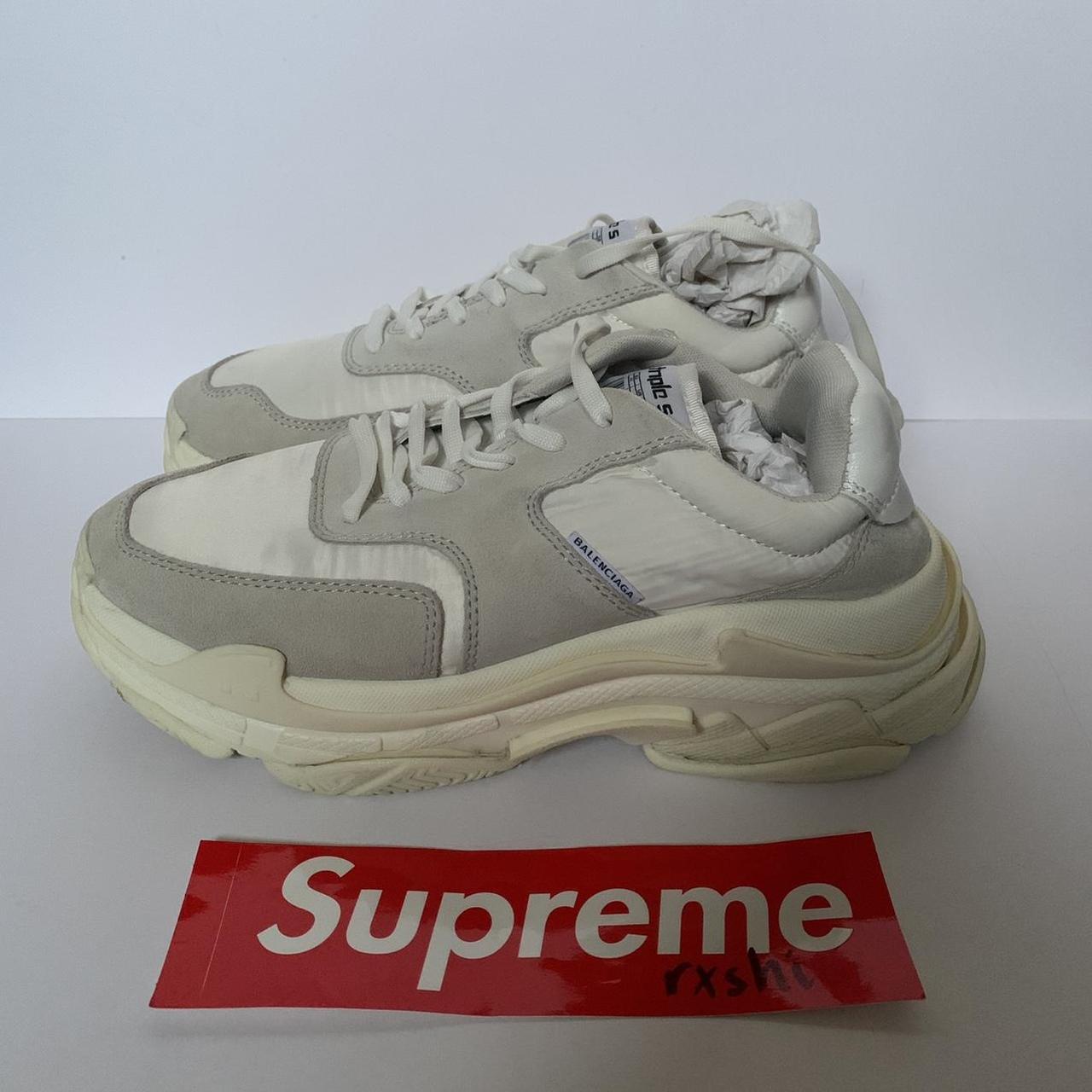 cream balenciaga sneakers