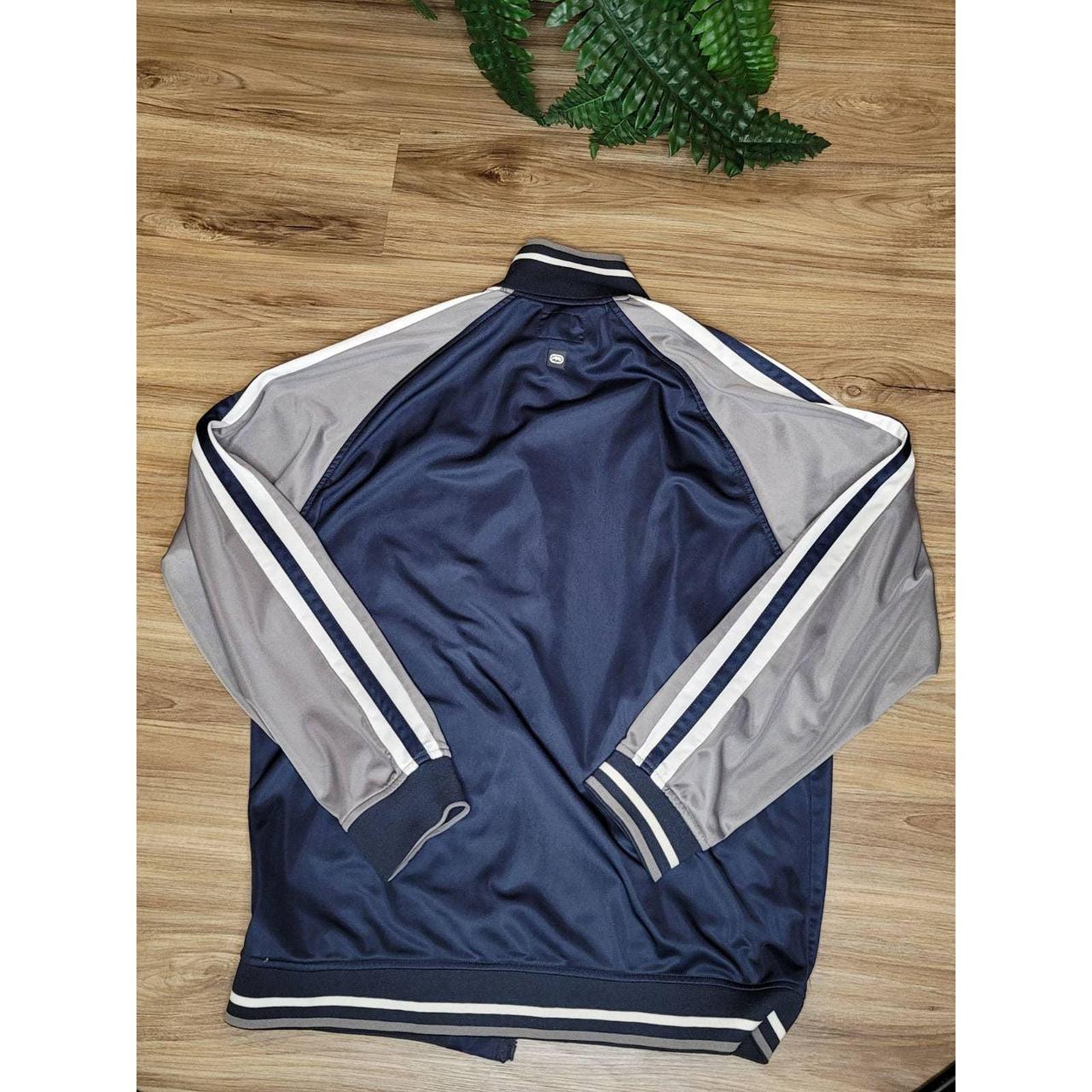 Ecko Unltd. Men's Blue and Grey Jacket | Depop