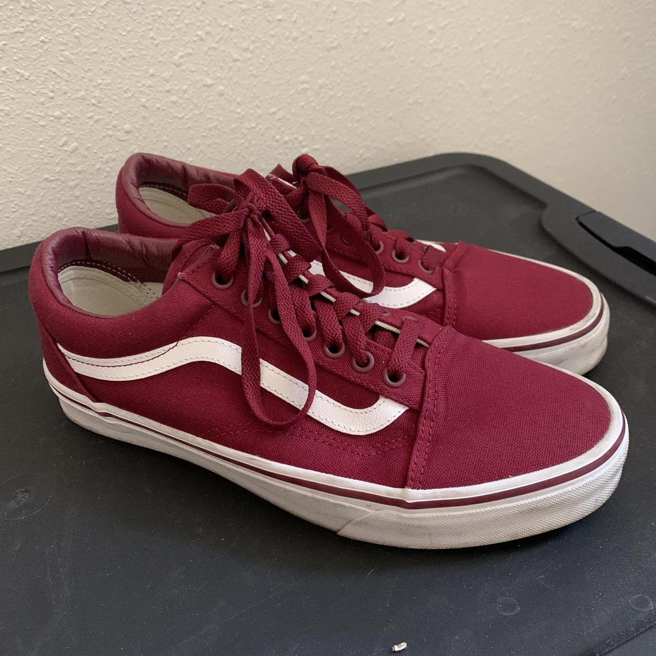 Burgundy deals vans mens