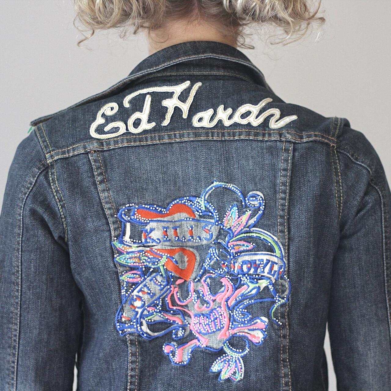 ed hardy denim jacket