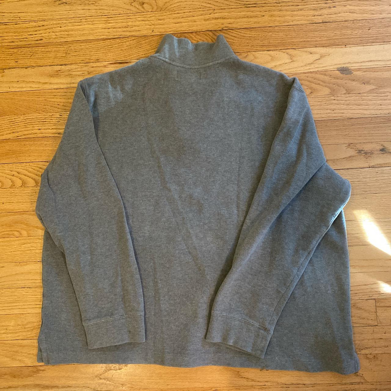 polo by ralph lauren grey cotton sports sweater with... - Depop