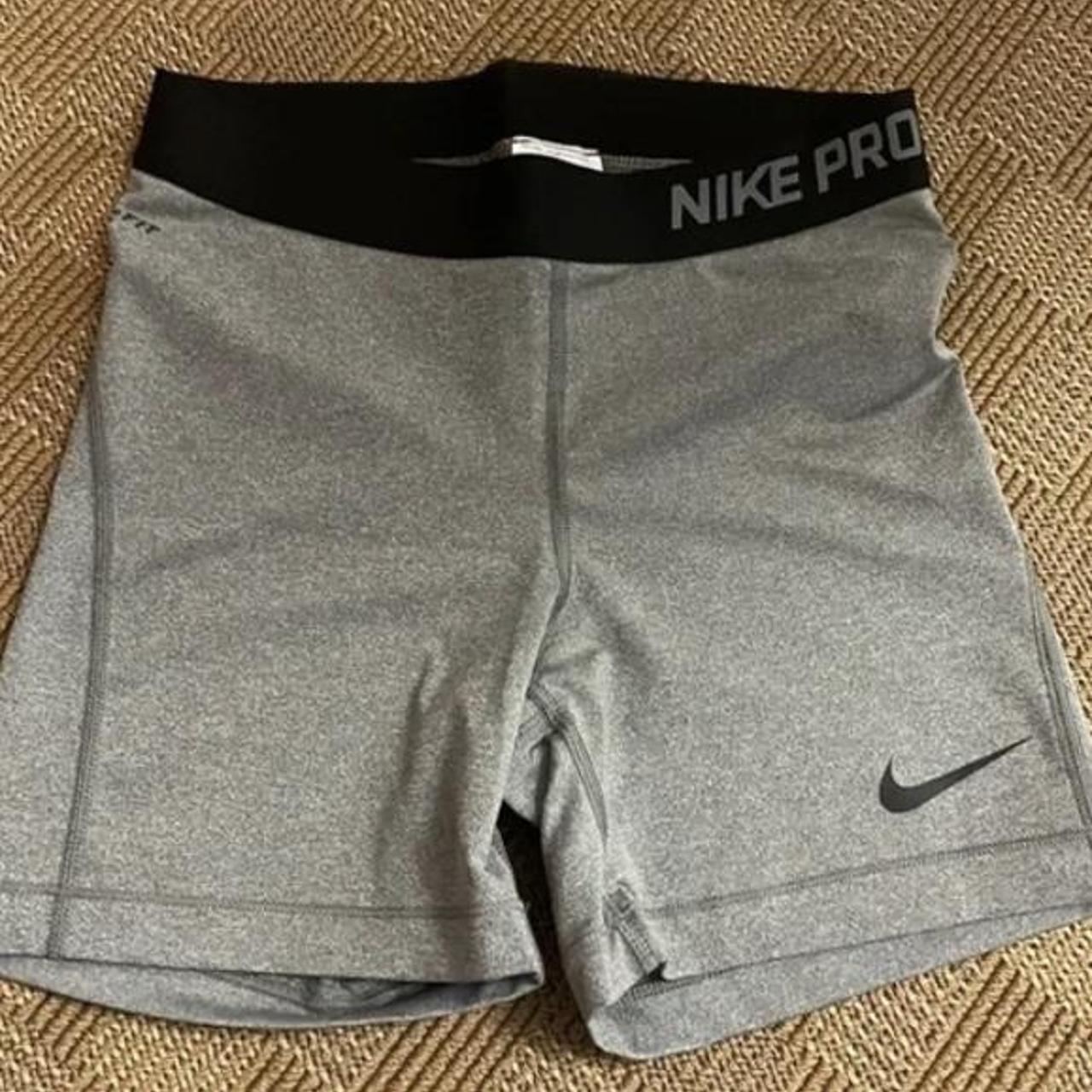 Grey dry fit Nike Pro booty shorts So so flattering!... - Depop