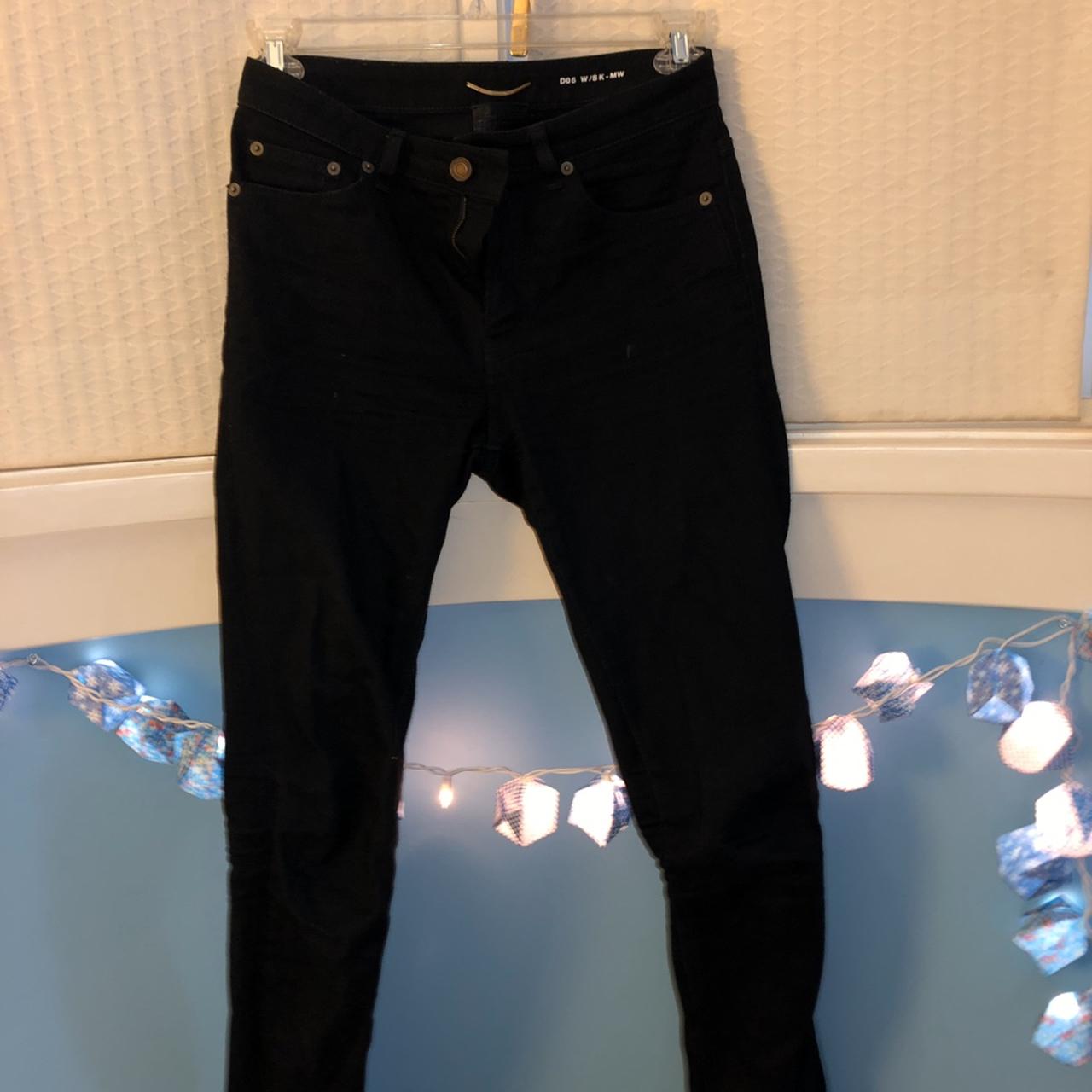 Saint Laurent Paris Women's Black Denim D05 W/SK MW | Depop