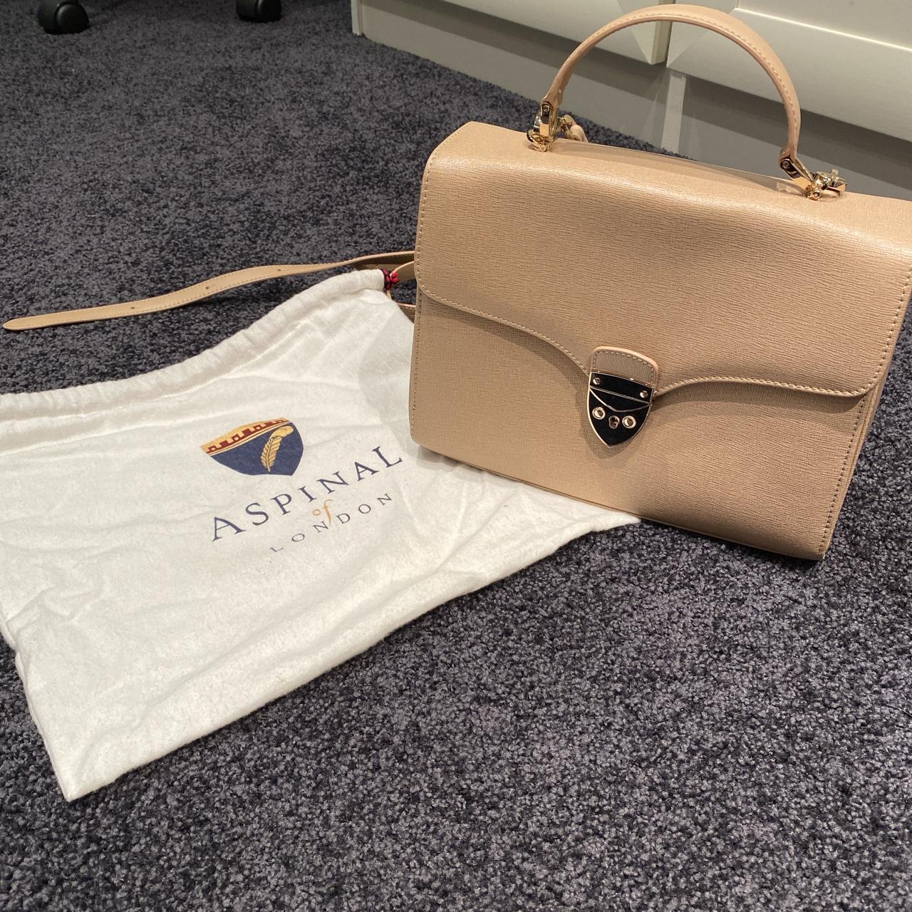 Aspinal of London Mayfair bag Beige 9.5/10... - Depop