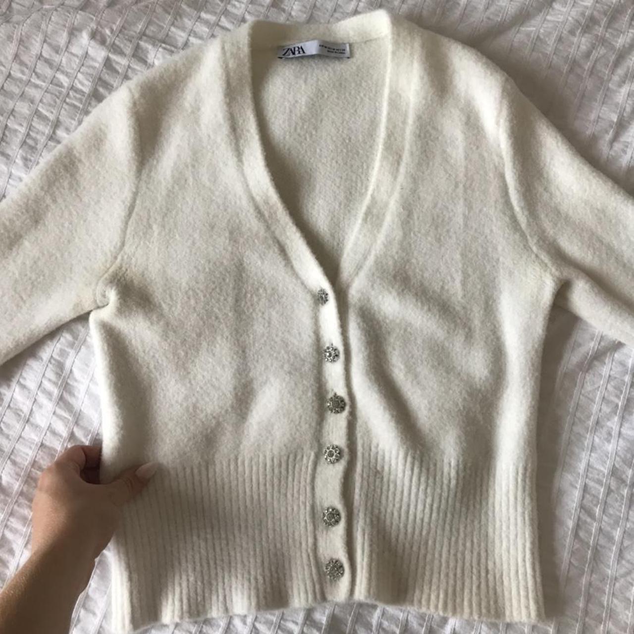 zara fluffy cardigan