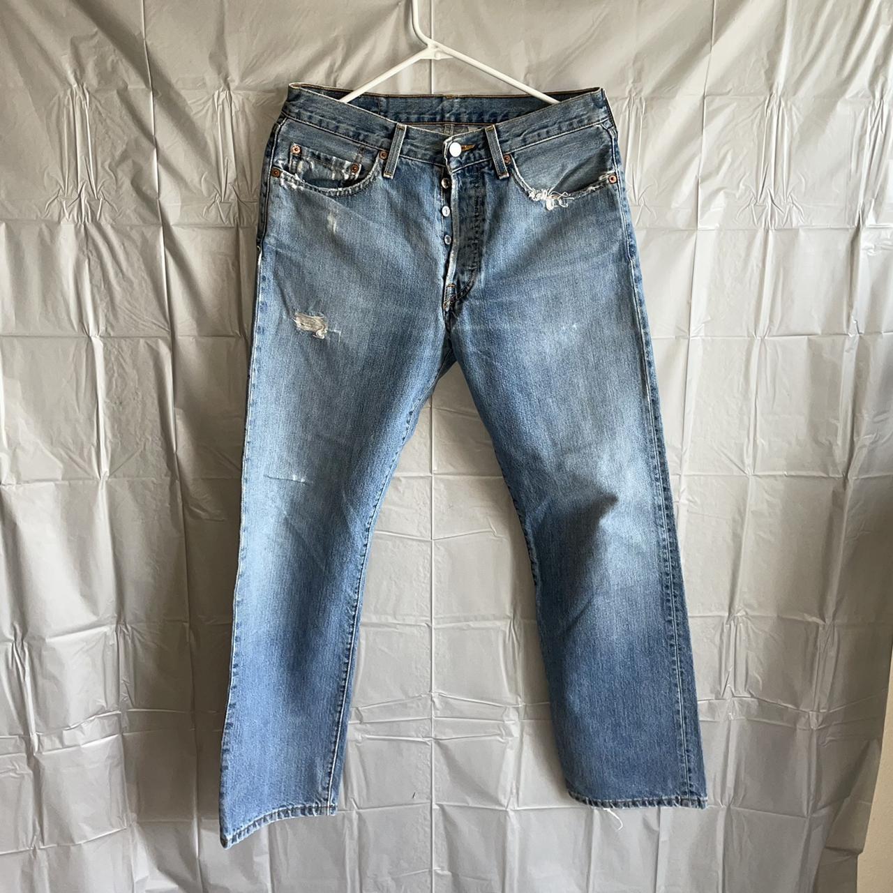 Levi's Women's Blue and Silver Jeans (3)