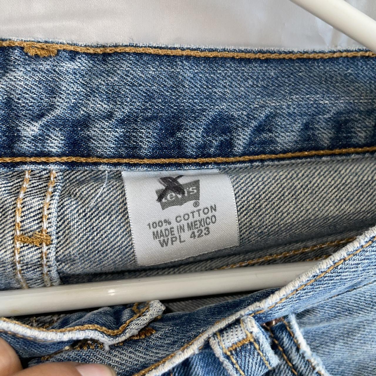 Levi's Women's Blue and Silver Jeans (4)