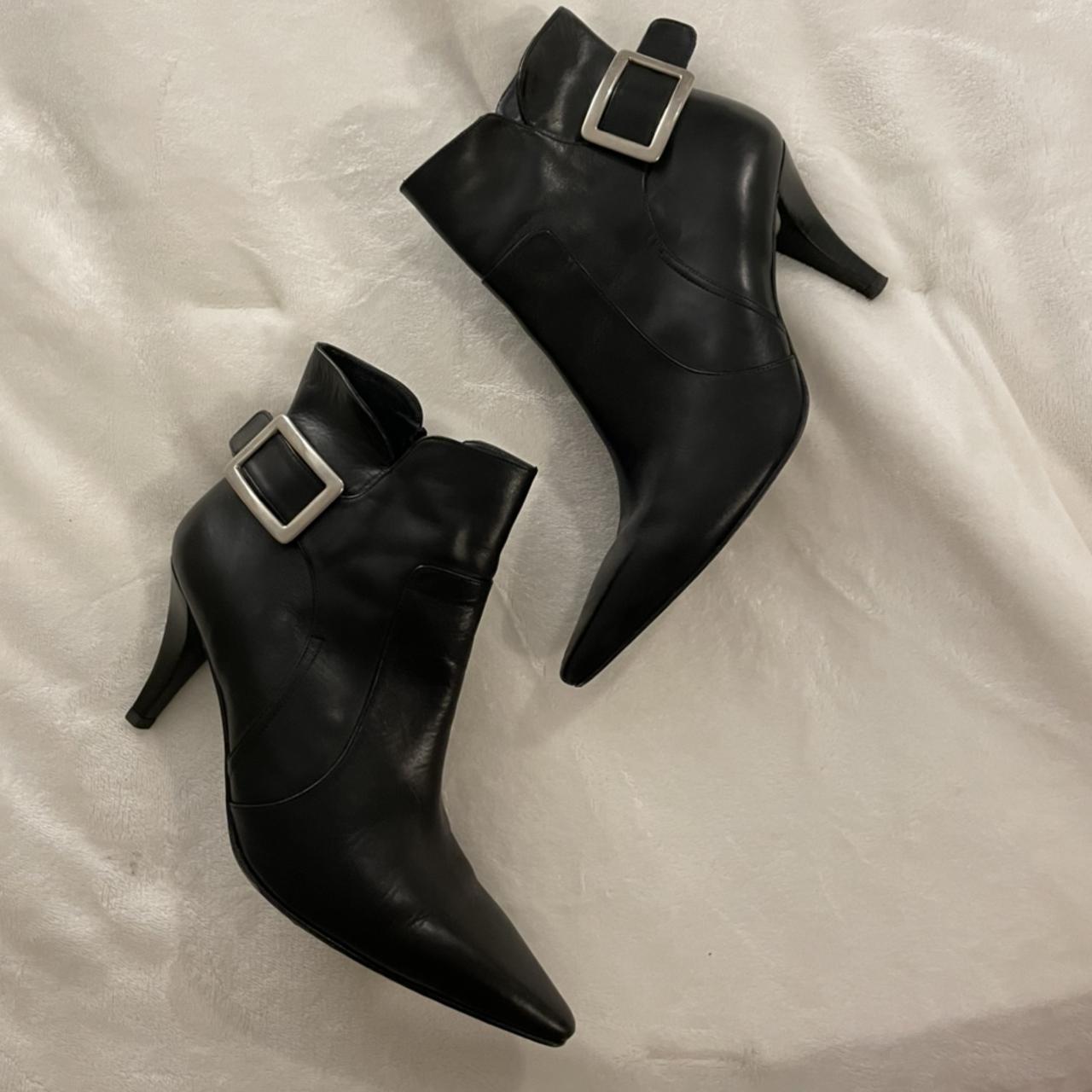 Talbot heels - buckle + pointed toe Excellent... - Depop