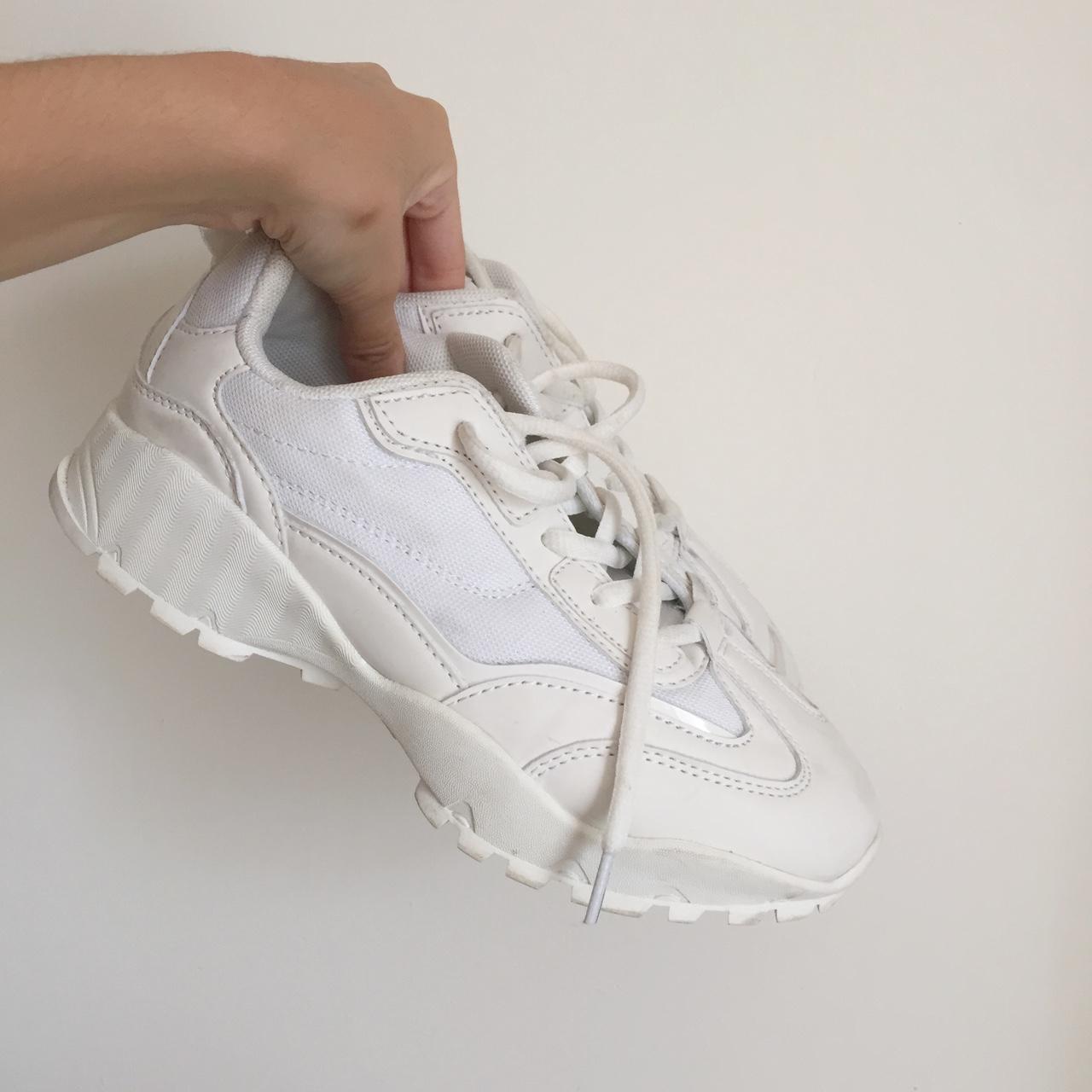 CHUNKY TRAINER chunky dad style trainer from ASOS.... - Depop