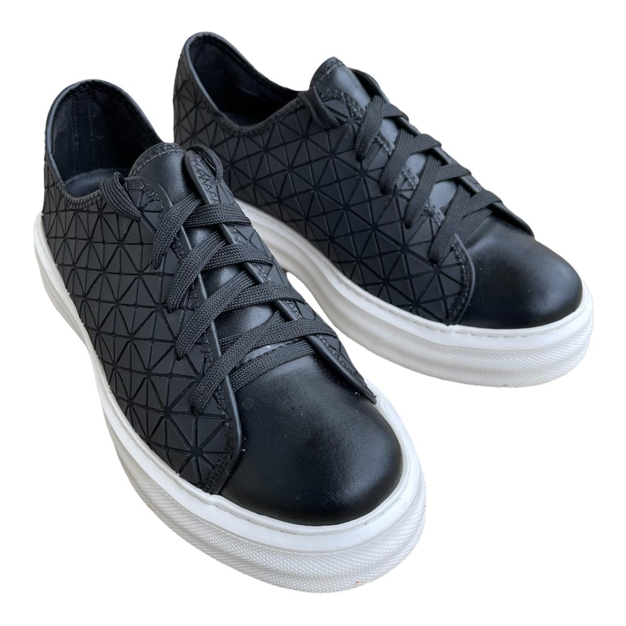 All Black Women's Black and White Trainers