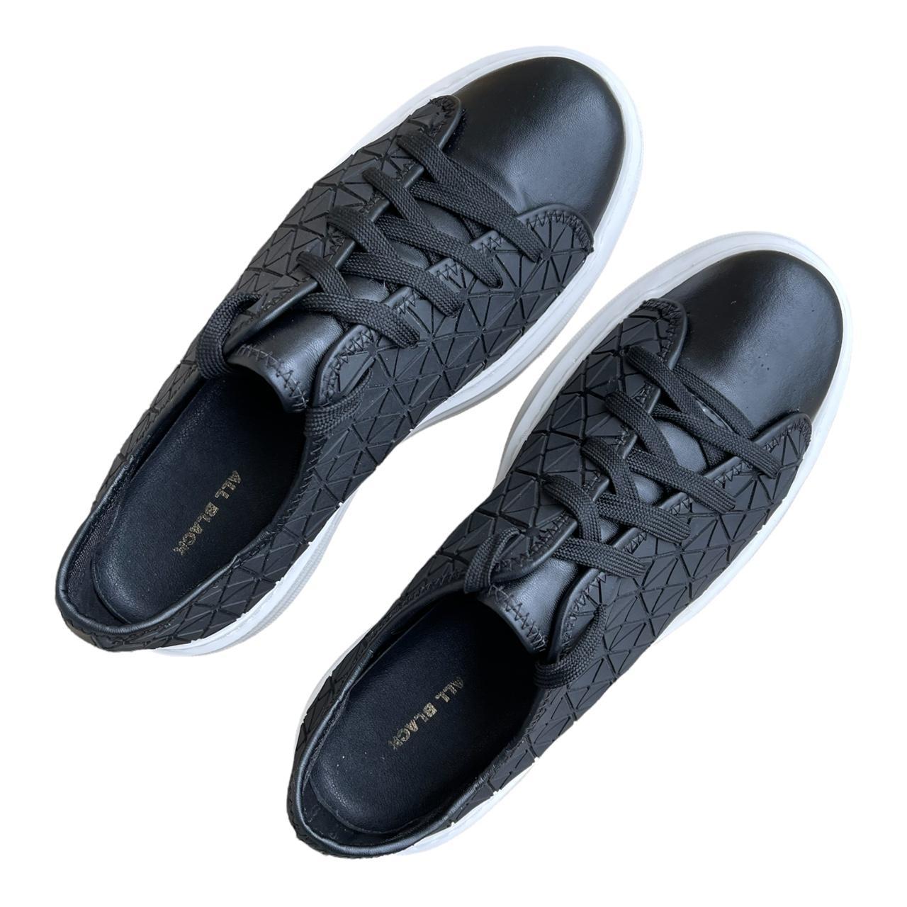 All Black Women's Black and White Trainers (3)