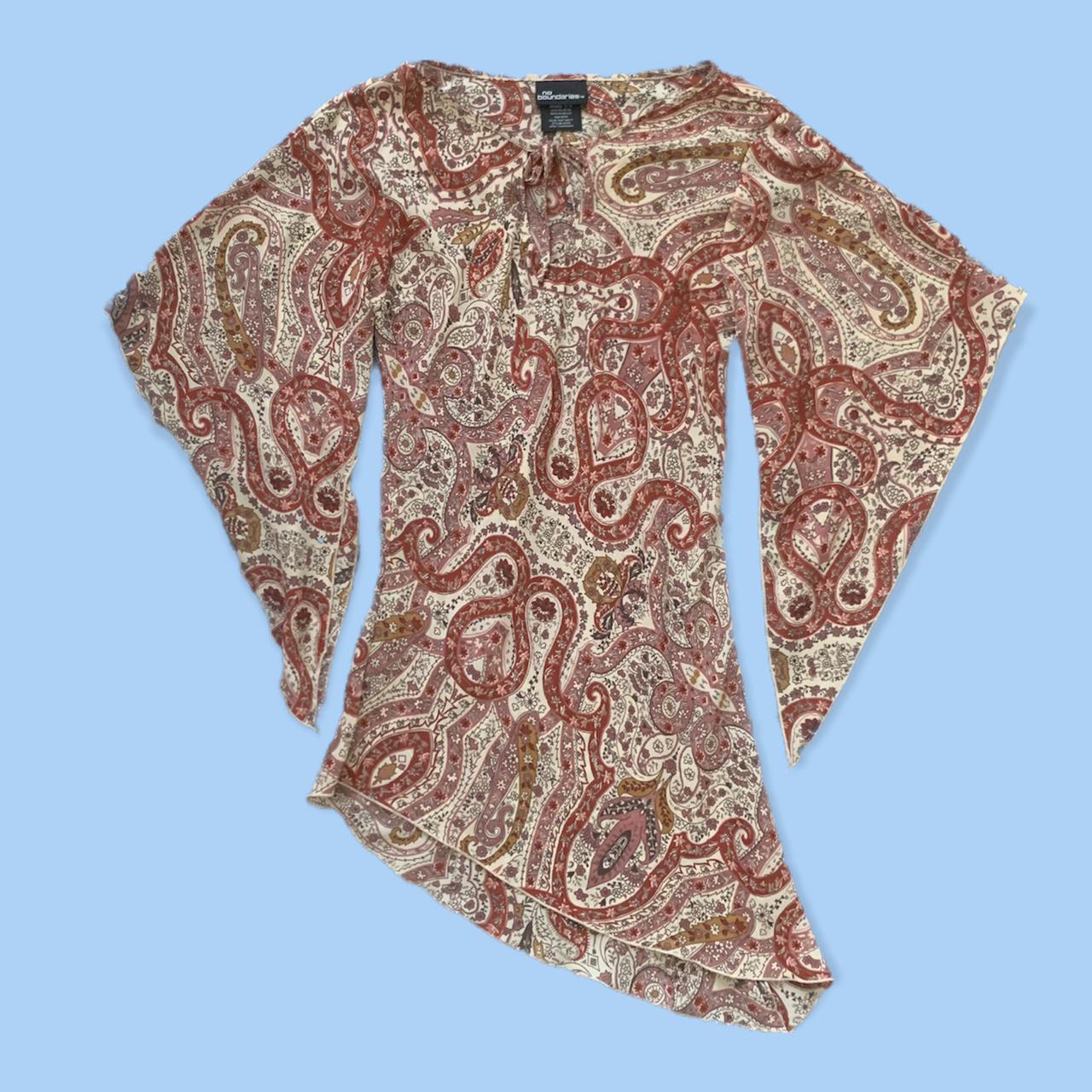 Product Image 2 - y2k does 70s sheer floral
