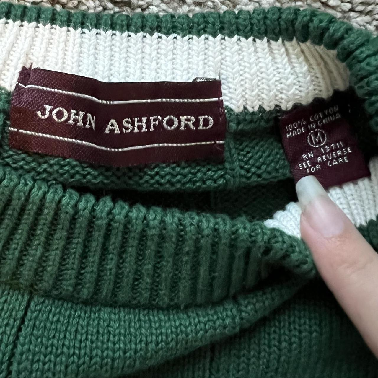 green knit grandpa sweater size mens M modeled on... - Depop