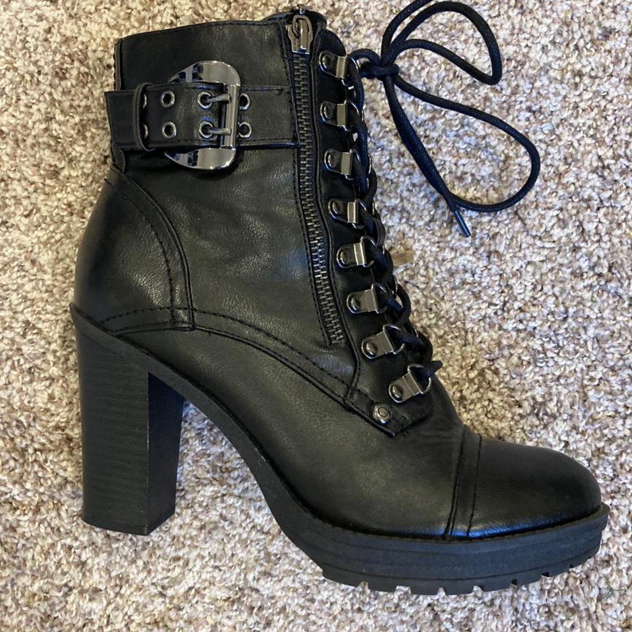 g by guess combat boot
