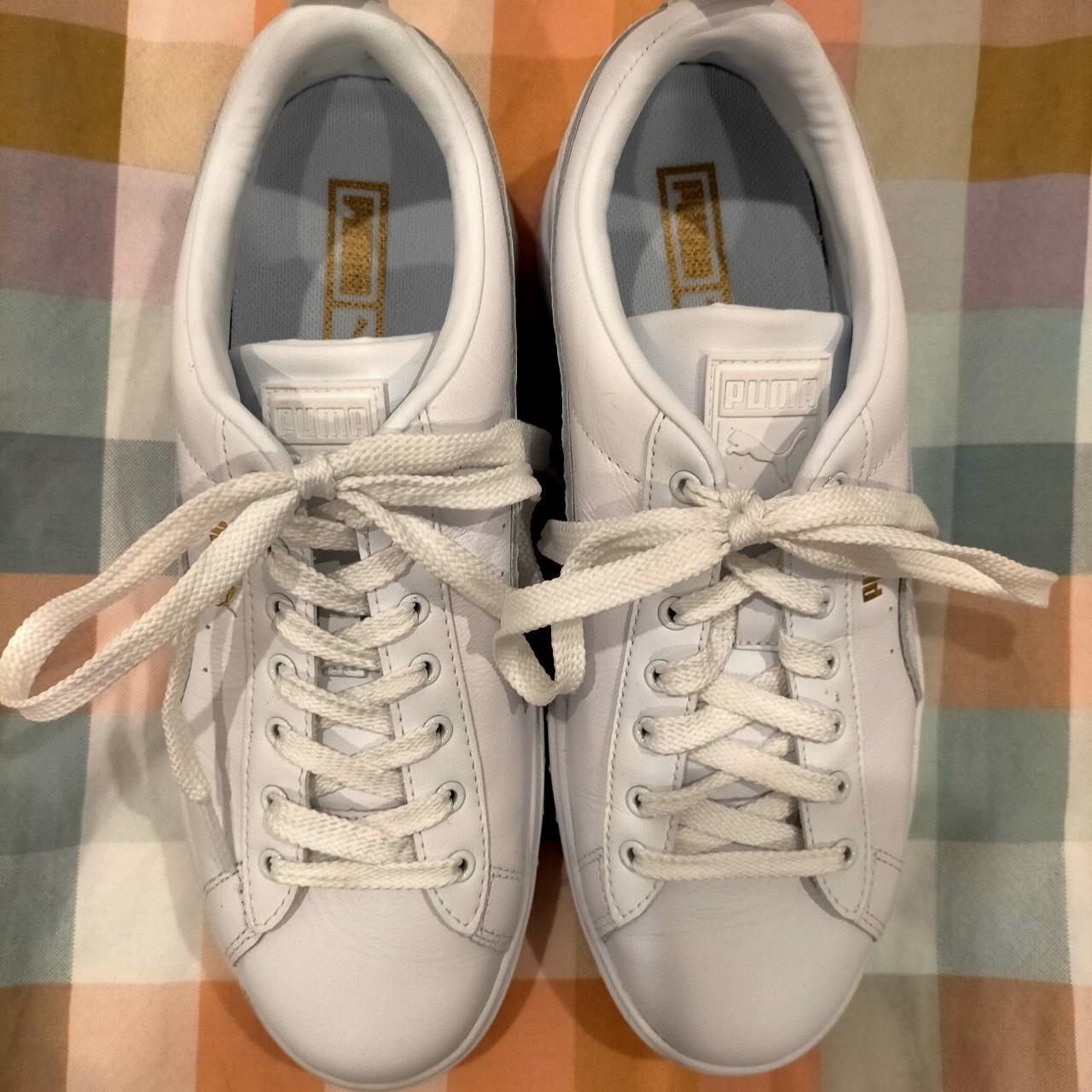 puma white trainers womens