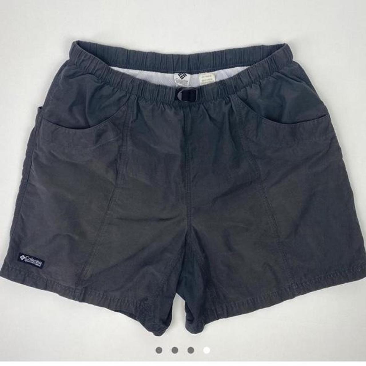 Vintage Columbia shorts Velcro back pockets, built... - Depop