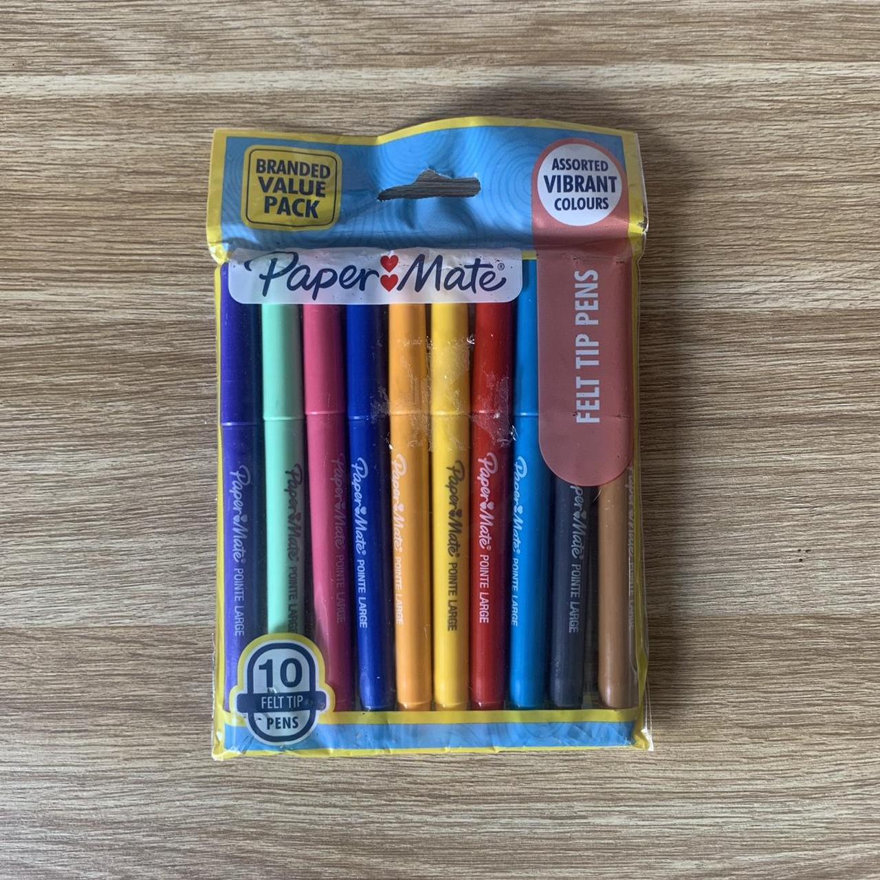 papermate felt tip pens 
10 pack 
brand new 

#art... - Depop