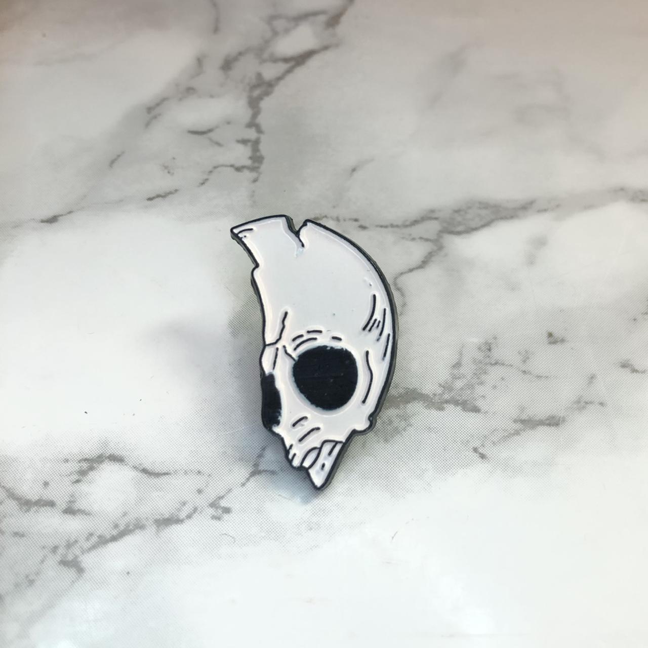 Skull enamel pin Dimensions about 1 in by 1 In... Depop