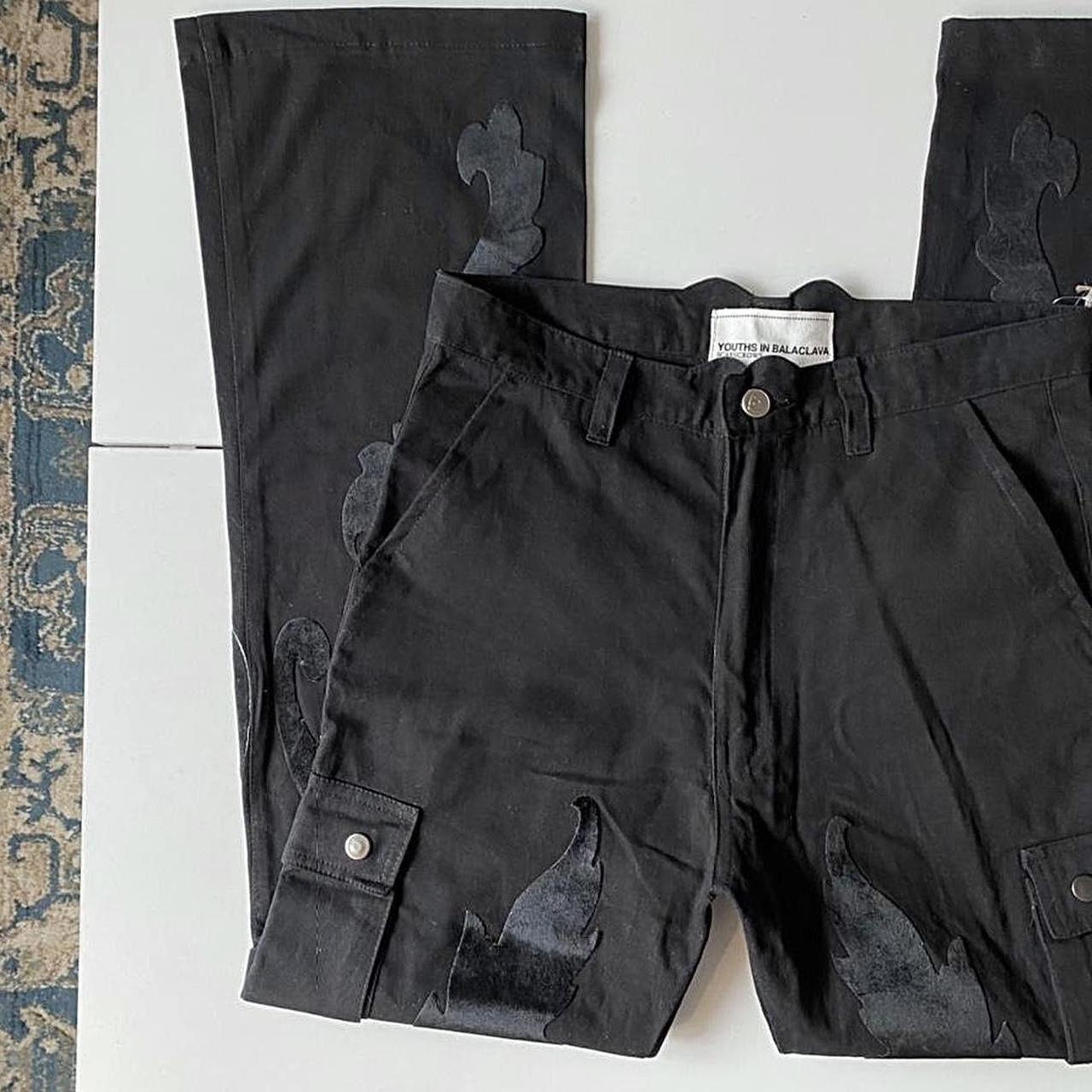 Youths In Balaclava Black Patch Cargo Pants Brand... Depop