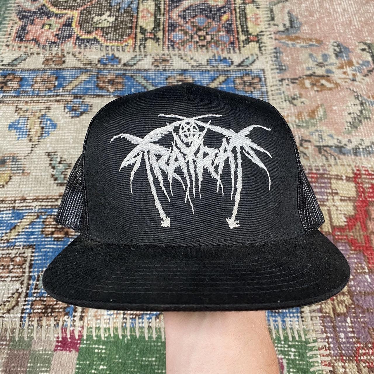 Stray Rats death throne palm tree Trucker Cap. none... - Depop