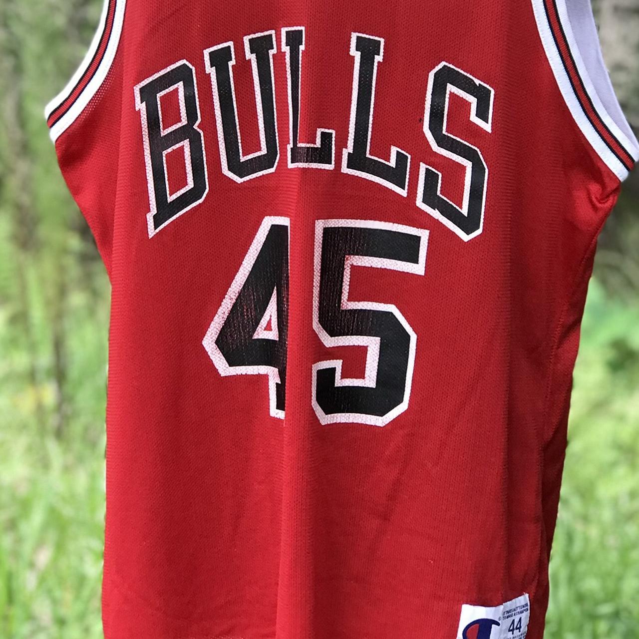 Chicago Bulls Michael Jordan 45 Champion Jersey
