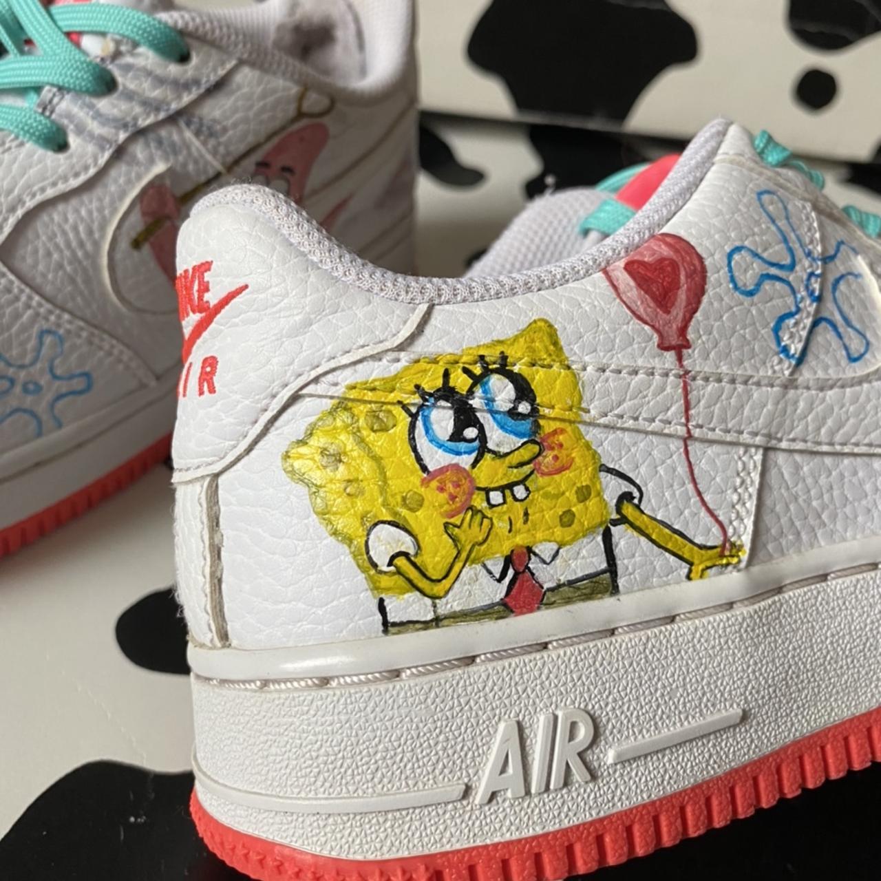 Custom air outlet force 1 spongebob